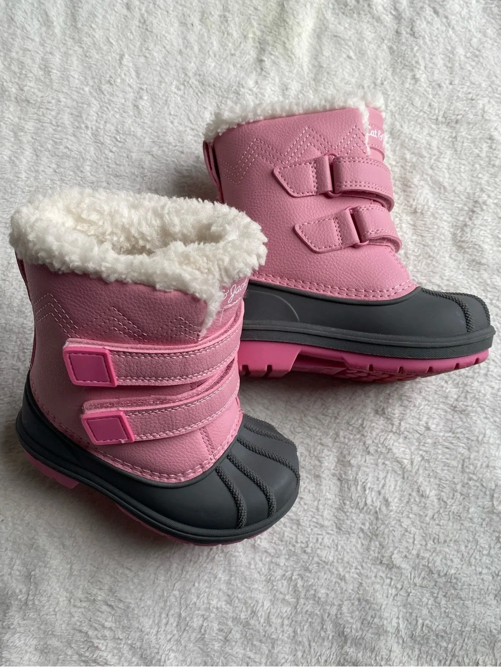 LIKE NEW Cat & Jack Pink Toddler Girl’s Snow Boots
